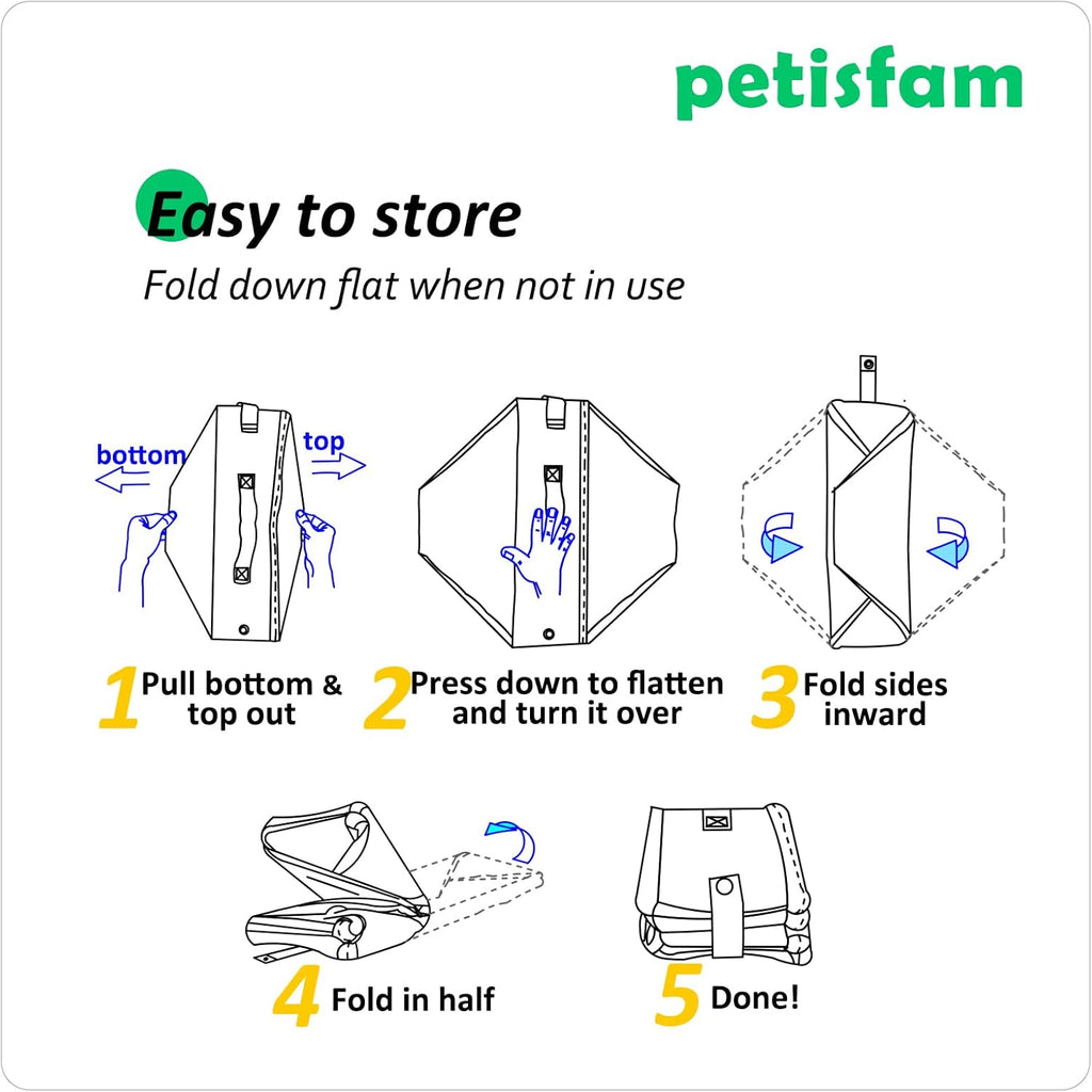 Portable Cat Travel Litter Box. Easy Use in the Car. No Leakage, Smell and Messes. One-Handed Carrying for Road Trip, Hotel Stays, Car and Airplane